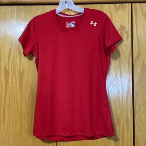 Red Under Armor shirt